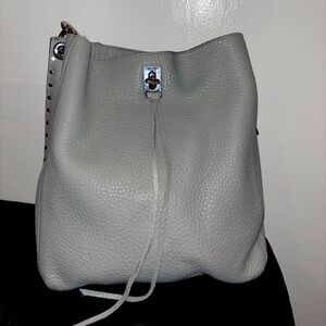 Rebecca Minkoff Gray Bucket Bag w/long straps